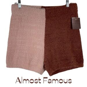 Almost Famous Brown Pink Shorts NWT Size XL